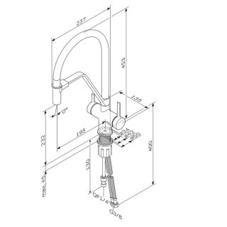 Смеситель для кухни Am.Pm Func F8F07822 черный
